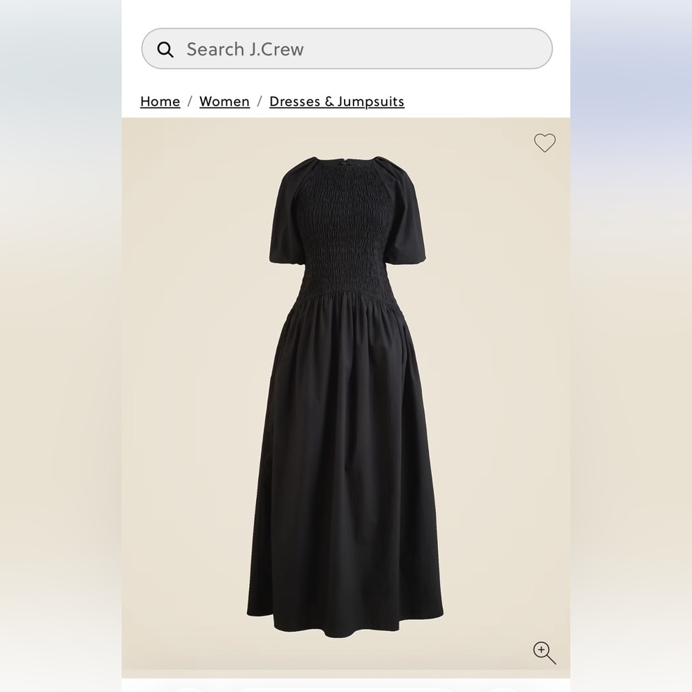 NWT J.Crew Meadow dress in poplin
